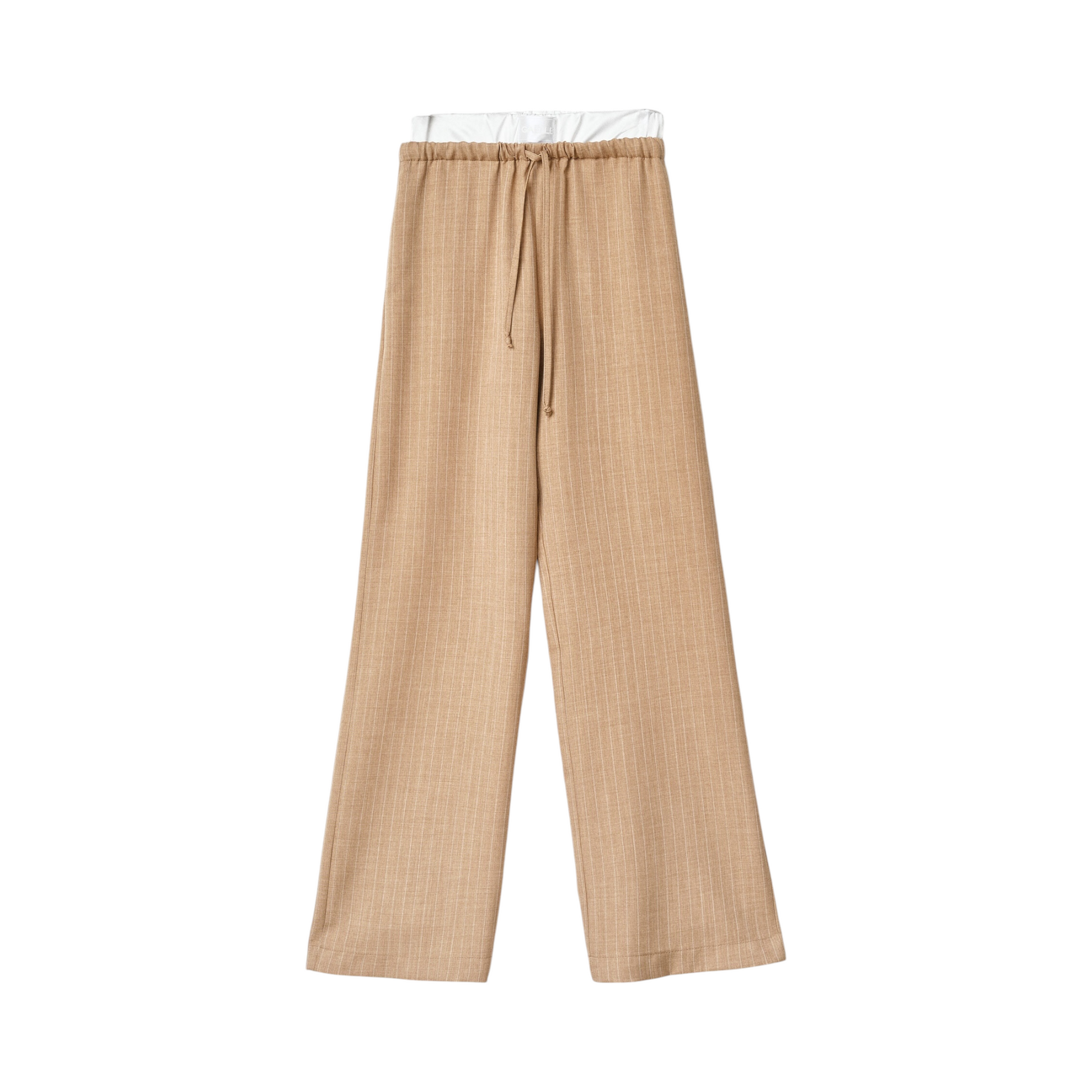 GAABW03821 - Gaelle Paris Pantalone  Dritto Gessato _SAFARI