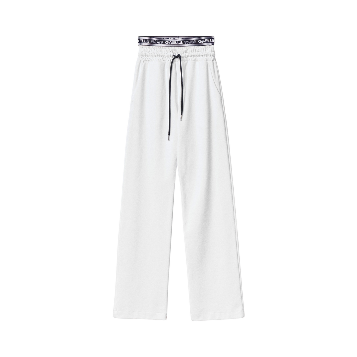 GAABW03851 - Gaelle Paris Pantalone con Elastico_BIANCO