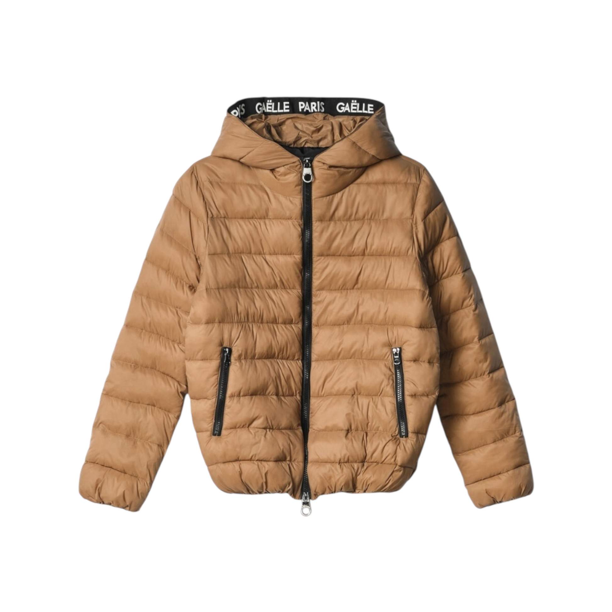 GAABW06501 - Gaelle Paris Piumino con cappuccio Beige