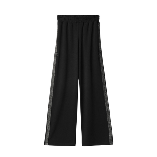 GAABW07601  Gaelle Paris Pantalone con inserti Nero