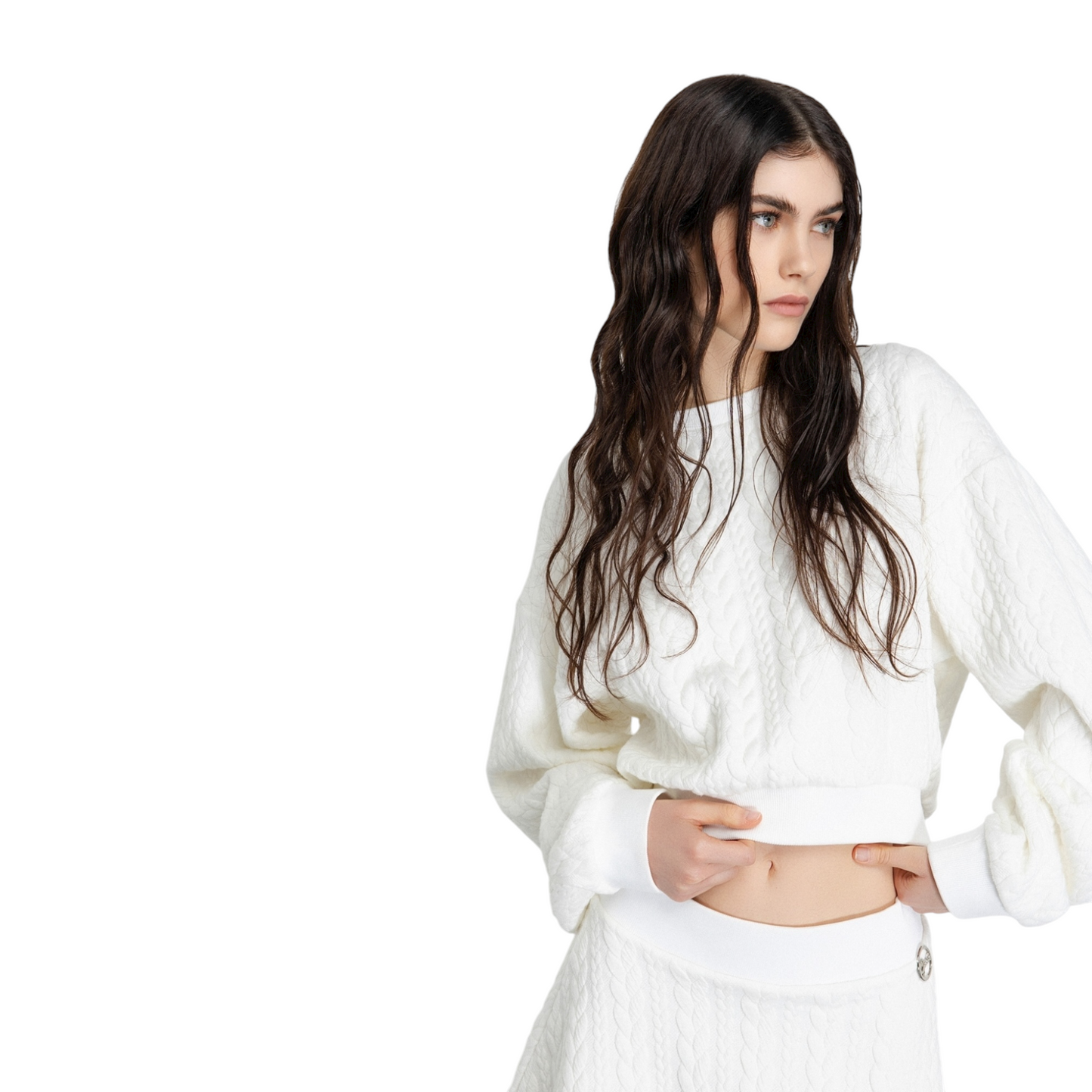 Gaelle Paris - Felpa Crop Trecce