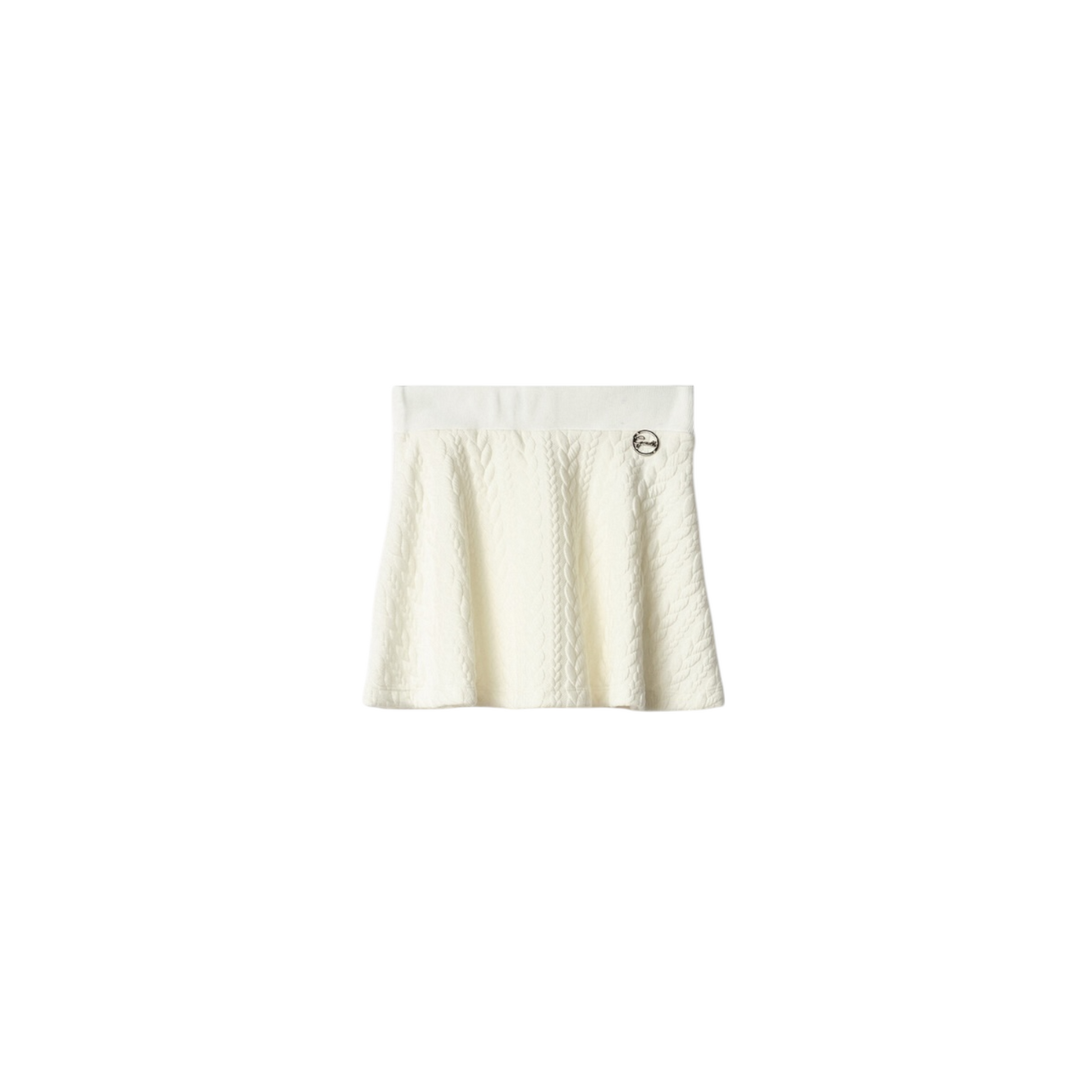 GAABW07698 - Gaelle Paris Gonna Trecce Off White