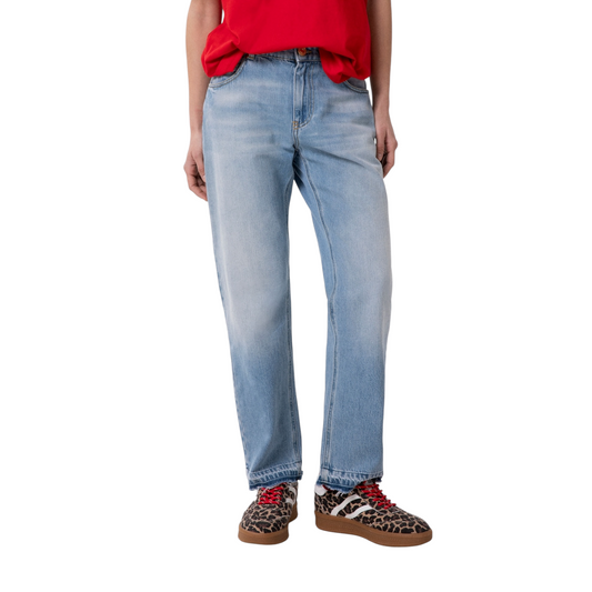 GAABW09500 - GAELLE pantalone in-denim slim fit light blue