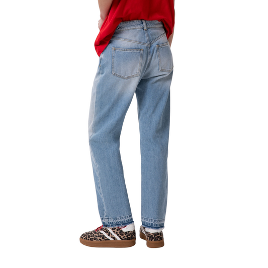 Gaelle Paris - Pantalone in Denim Slim con Morsetti