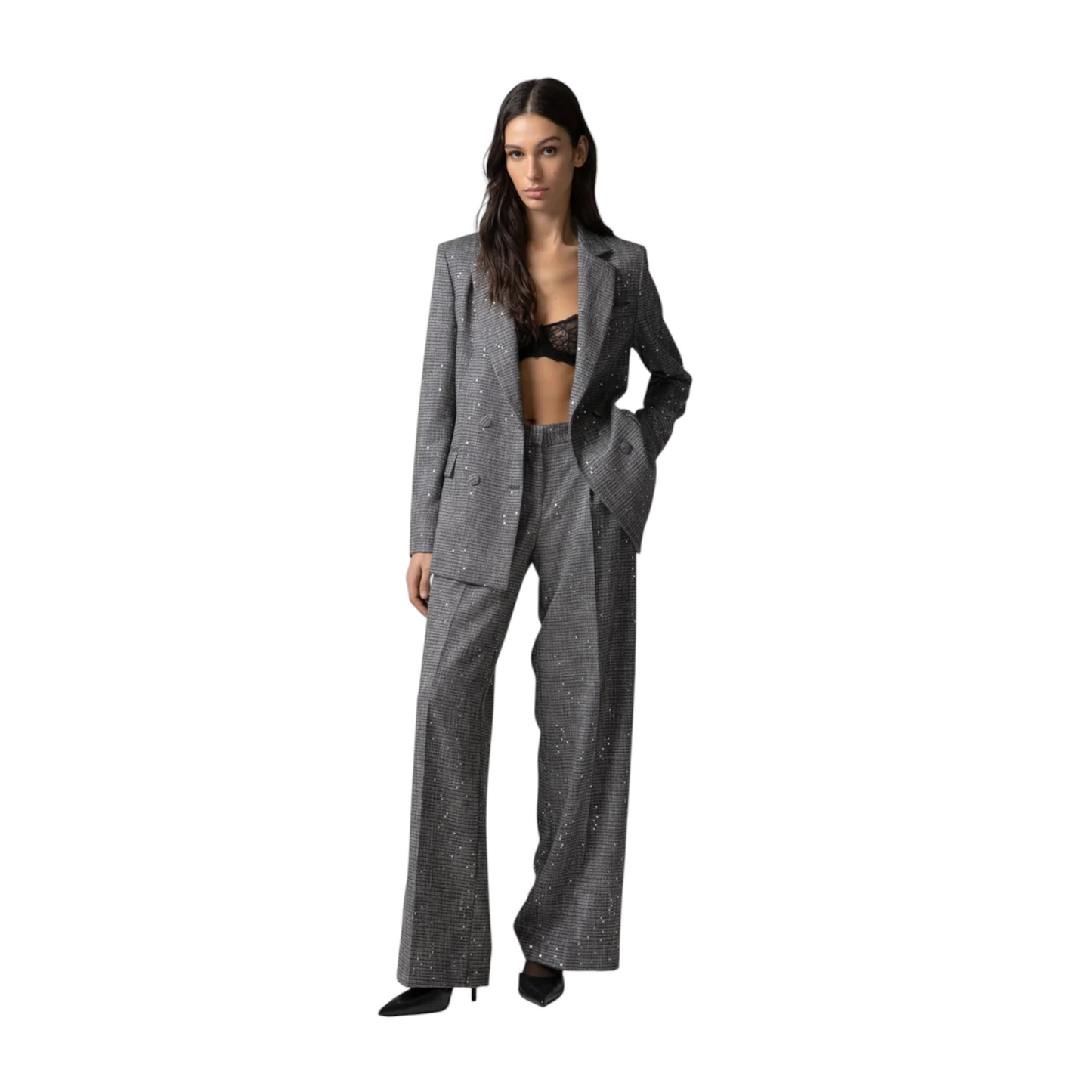 Gaelle Paris - Pantalone Loose Paillettes