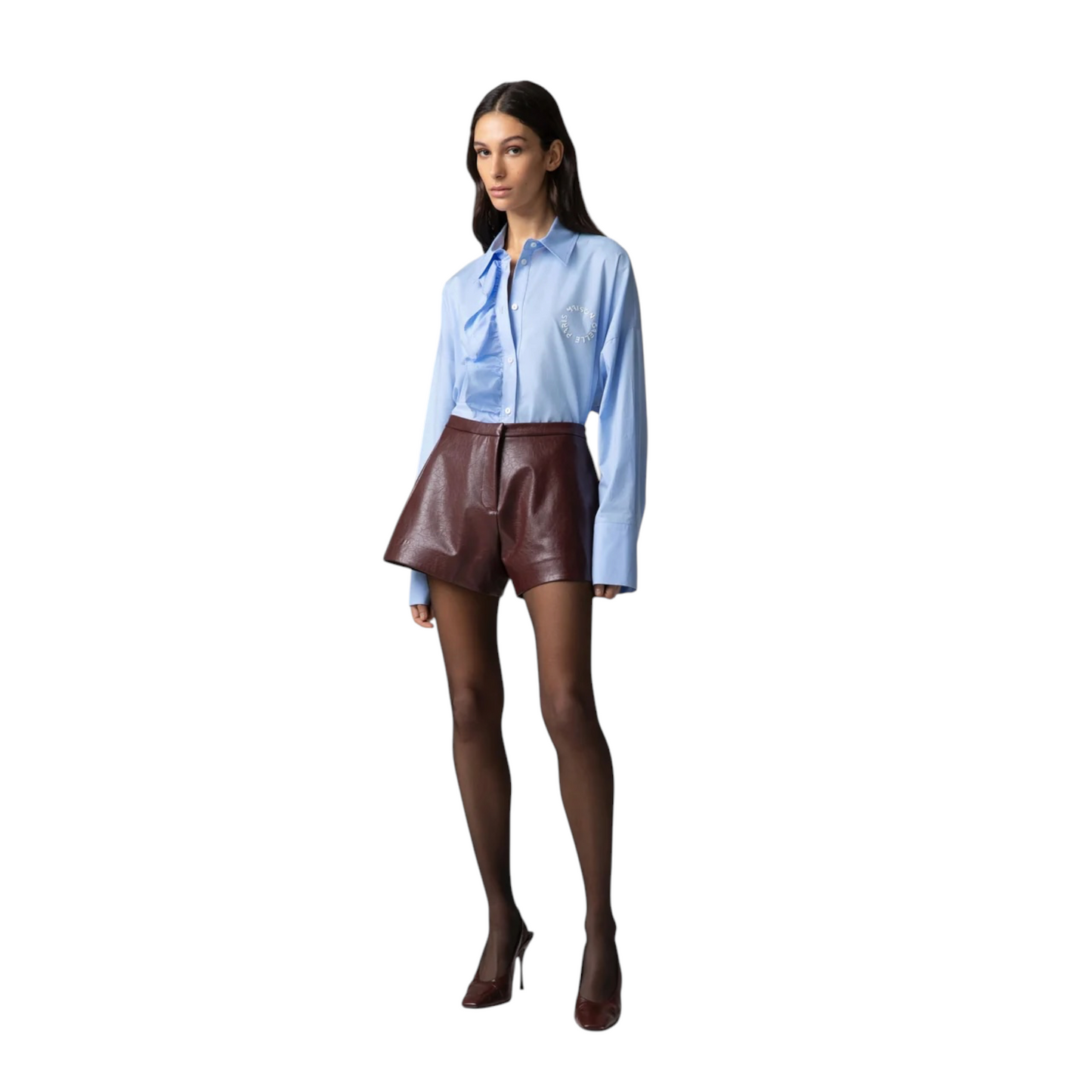 Gaelle Paris - Short Dritto In Ecopelle