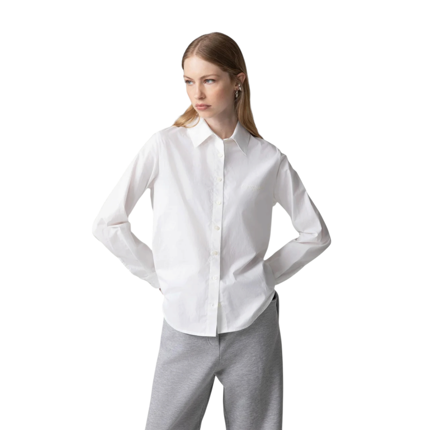 GAABW11255 - GAELLE PARIS CAMICIA POPELINE BIANCO