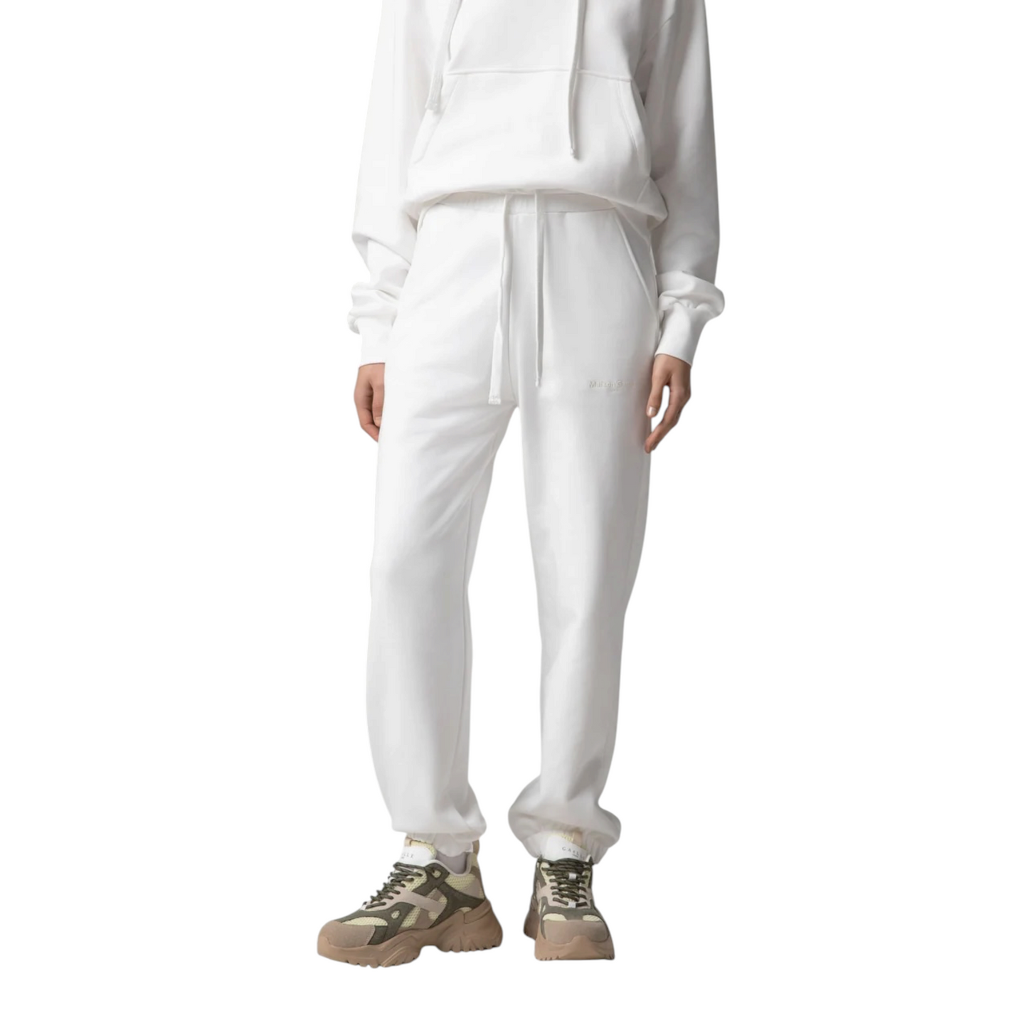 GAABW11307 - GAELLE PARIS PANTALONE CON POLSINO OFF WHITE