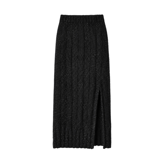 GAABW11481 - GAELLE PARIS GONNA LUNGA PAIETTES NERO