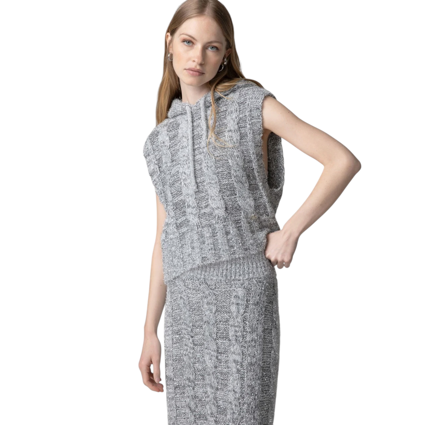 Gaelle Paris - Pullover Smanicato in Maglia