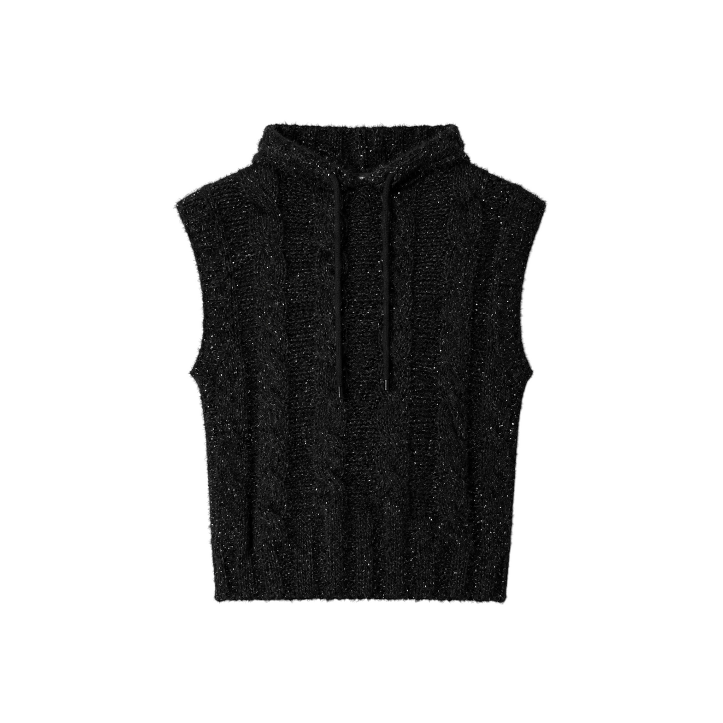 GAABW11482 - GAELLE PARIS PULLOVER SMANICATO PAIETTES NERO