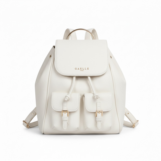 GAACW03050 - GAELLE REGULAR BACK PACK ESSENTIAL WHITE