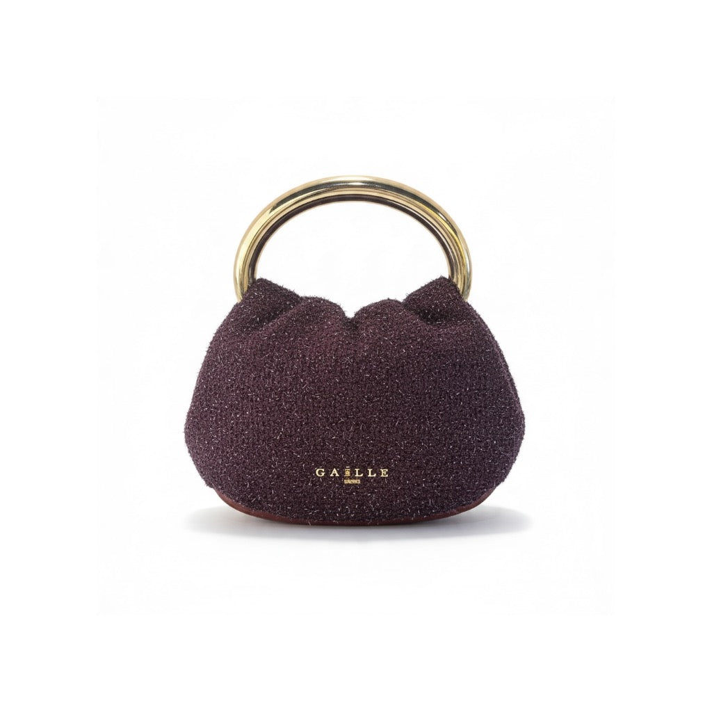 GAACW03298 - GAELLE MINI POCHETTE PUFFER LUREX VINO