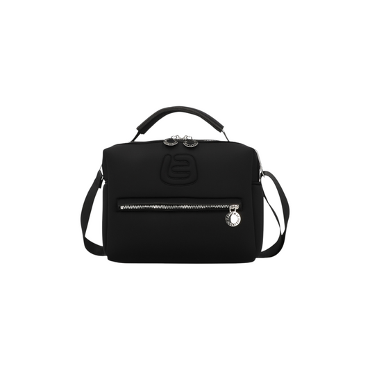 LA FILLE DES FLEURS BORSA GAYNOR TEKNO FABRIC BLACK