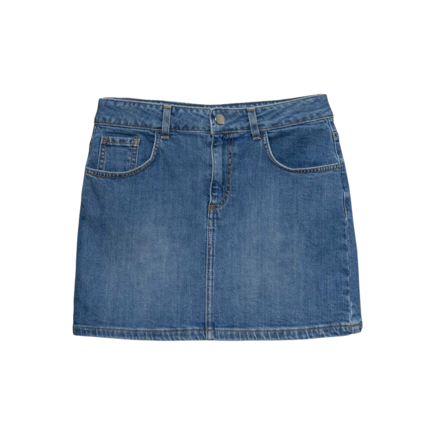 GJ120 - JIJIL GONNA CORTA IN DENIM AZZURRO