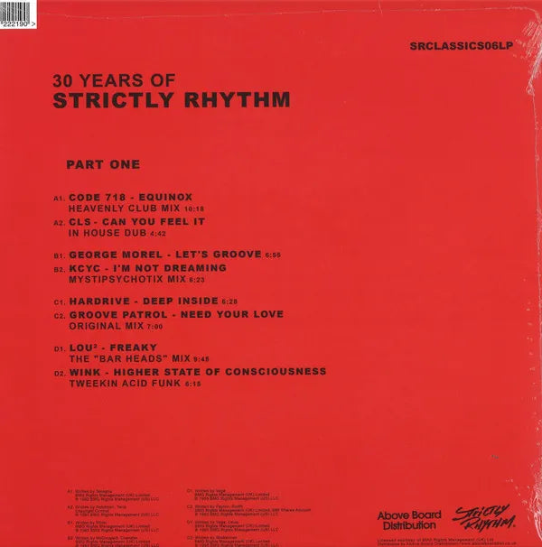 30 YEARS OF STRICTLY RHYTHM - PART ONE (2x12”)