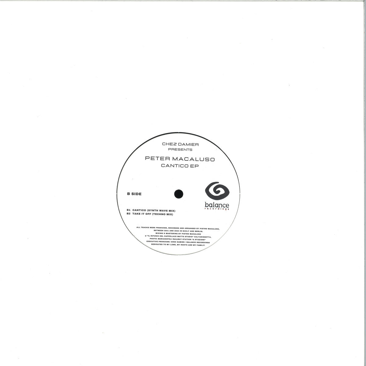 Chez Damier presents Peter Macaluso - Cantico EP