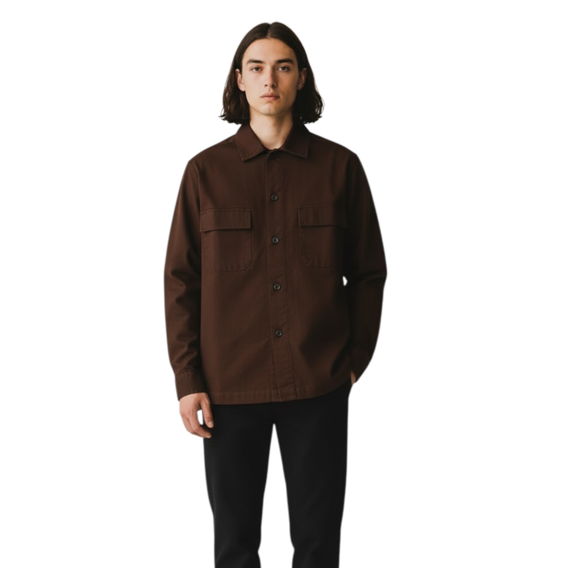 JAMES100 - ALESSANDRO LAMURA GIACCA OVERSHIRT MORO
