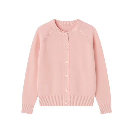 JPI26MK108 - JIJIL CARDIGAN  CASHMERE ROSA