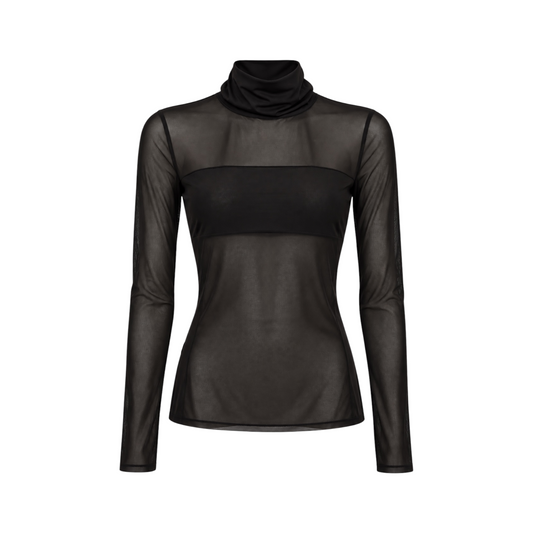 JPI26TS167 - JIJIL MAGLIA VELATA NERO