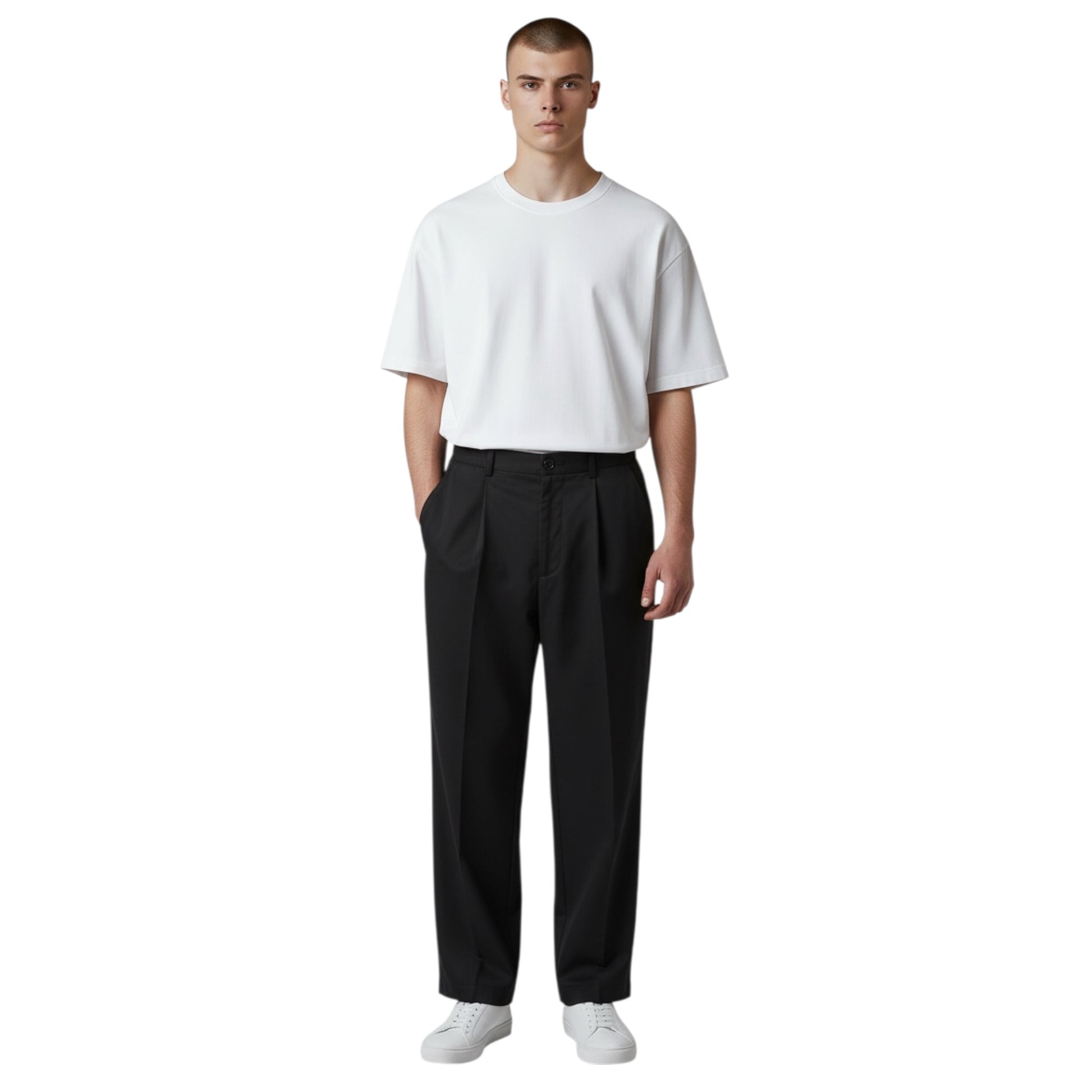 KOCHI - BONHEUR PANTALONE OVER KOCHI NERO