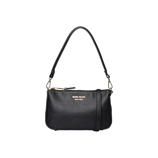 LILLY SHOUDER BAG BLACK GOLD MARC ELLIS