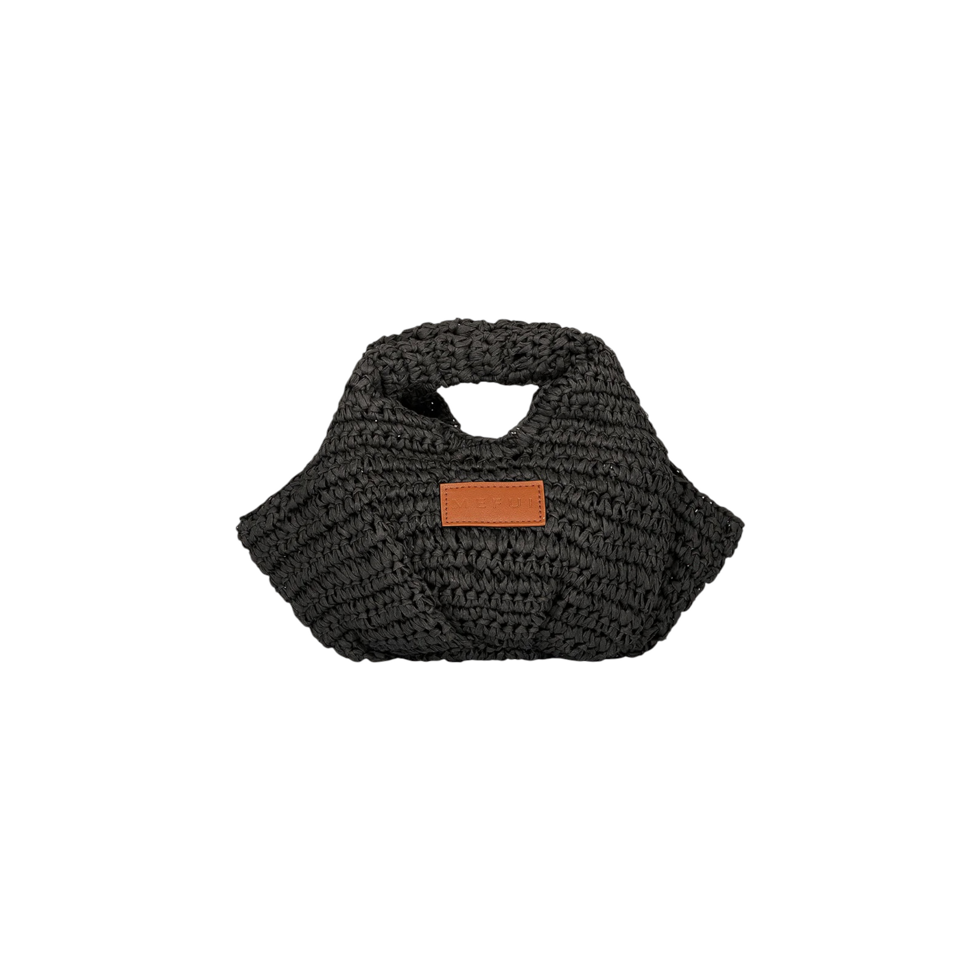 SW0065BK - ME FUI MINI BAG RAFIA NERO