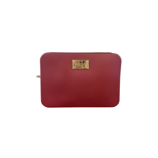 MARC ELLIS FLAT FLOWE_25 RED DAHLIA LIGHT GOLD
