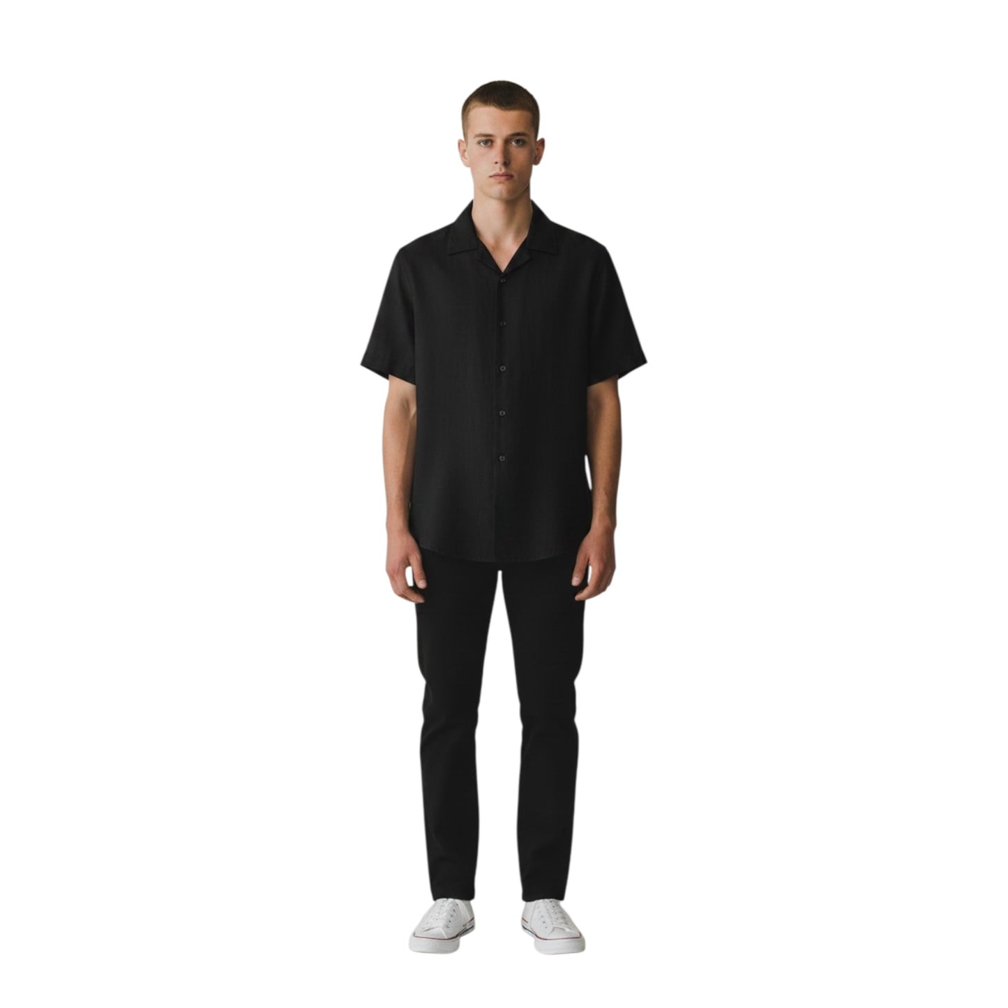 MARTIN03 - ALESSANDRO LAMURA CAMICIA M_M FORIO NERO
