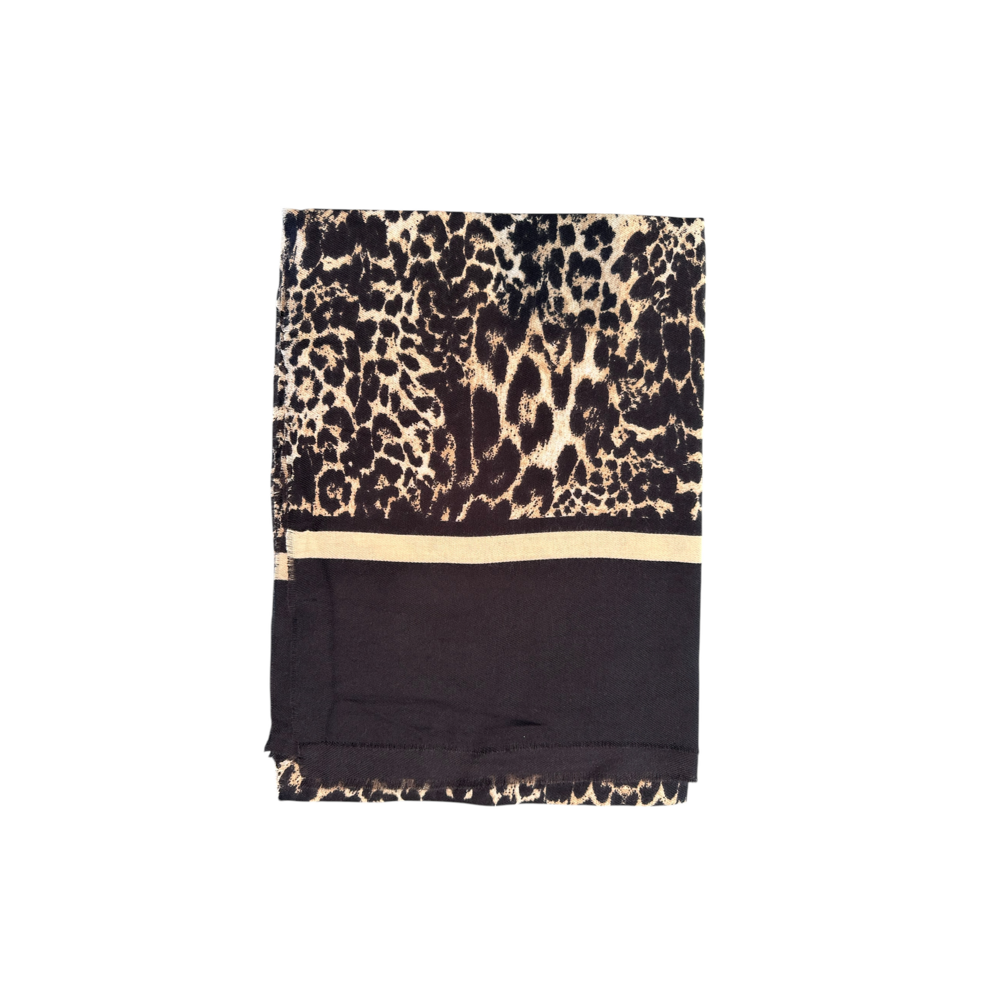 MES-220 - MARC ELLIS SCARF BLACK/LEO 