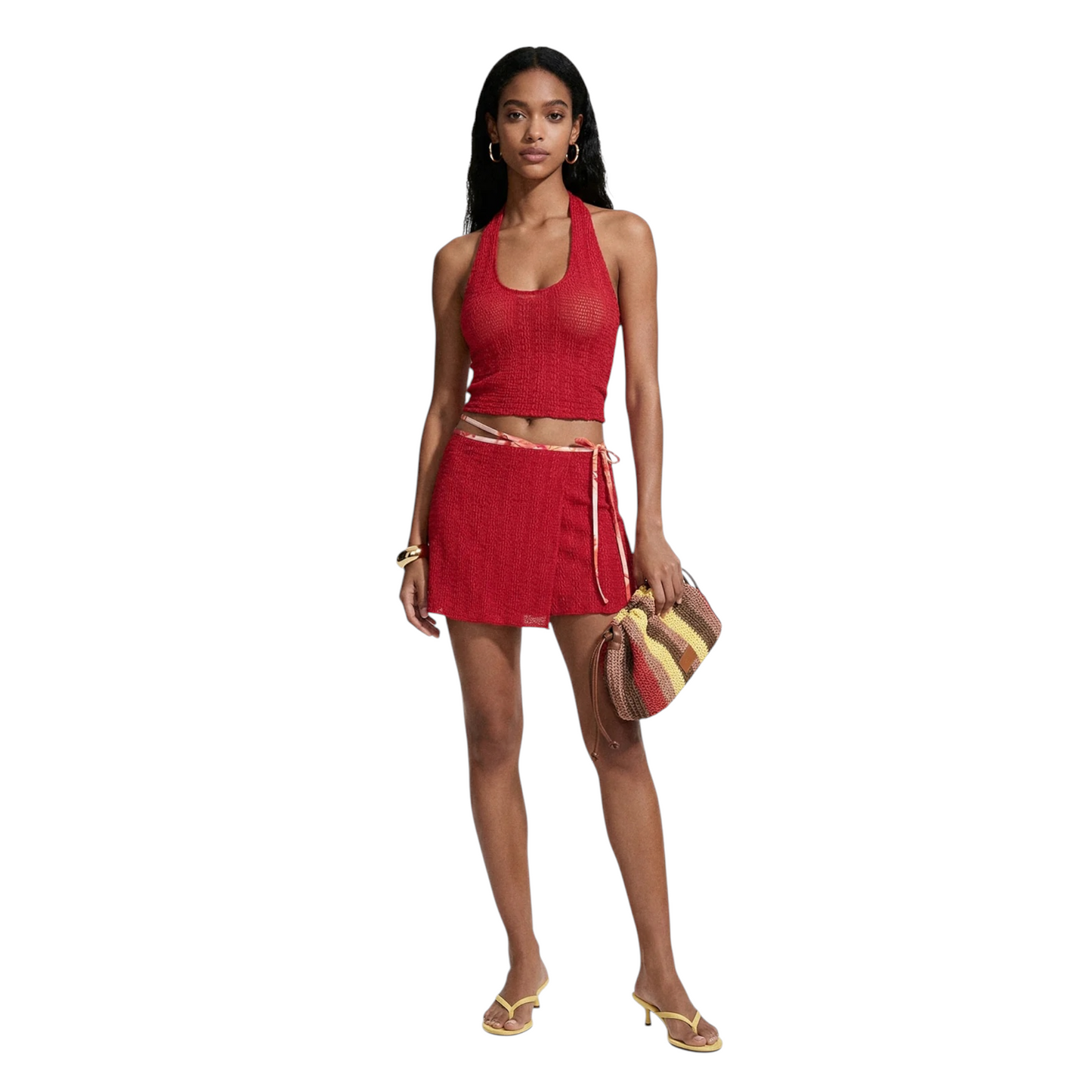 Me Fui - Top Halter Rosso