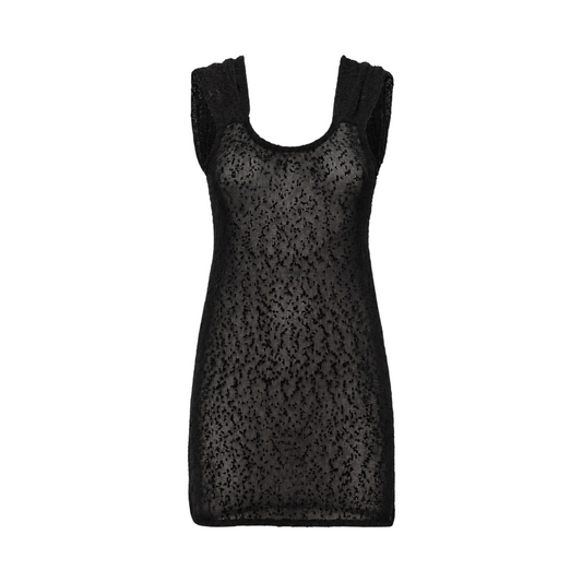 SW0426BK - ME FUI ABITO CORTO  in maglia NERO