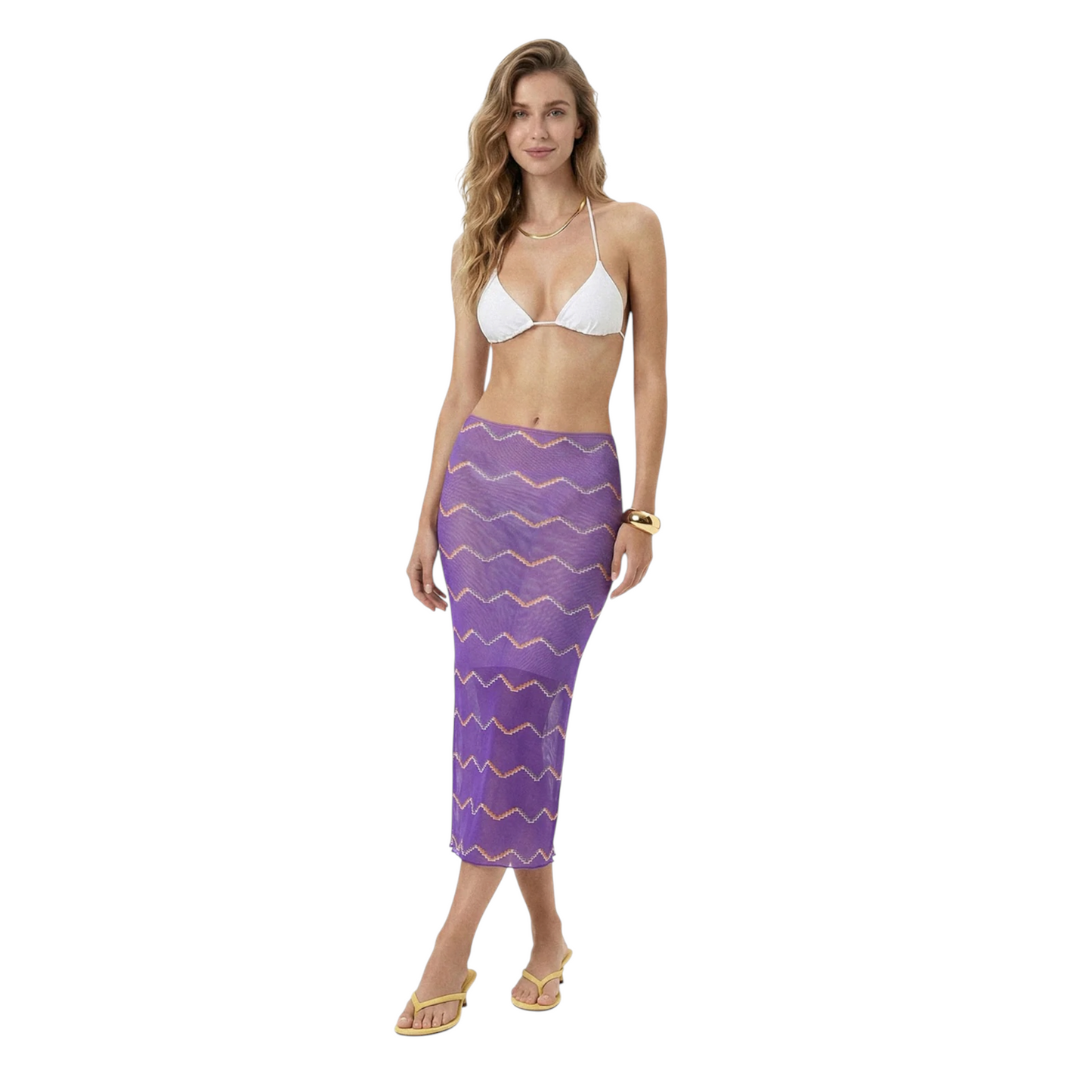 SW0509X33 - ME FUI GONNA MIDI TULLE FANTASIA VIOLA
