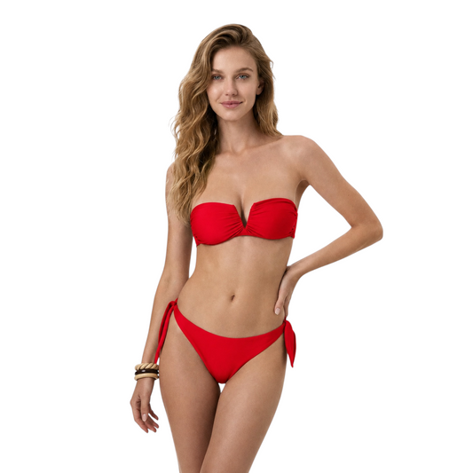 MF26-SW1908-RD - ME FUI BIKINI FASCIA V ROSSO
