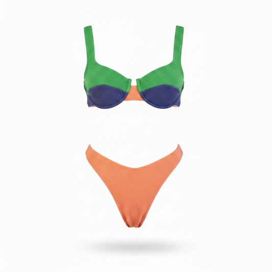 SW0651LC - ME FUI BIKINI FERRETTO COLOR BLOCK