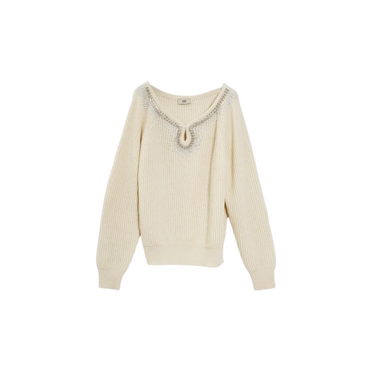 MK030 - JIJIL MAGLIA GIOIELLO PANNA