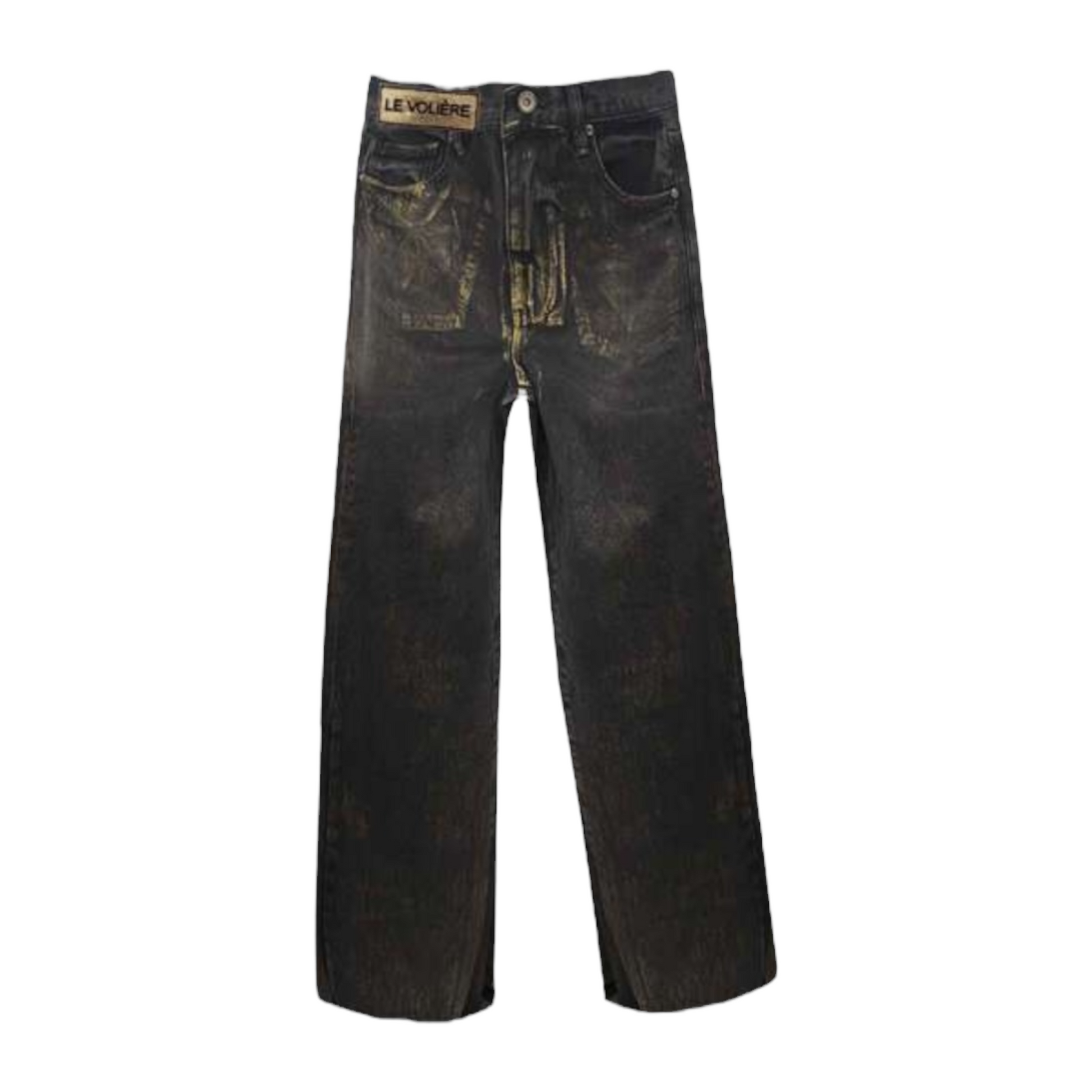 P736DN - Le Voliere Gold coated overside denim