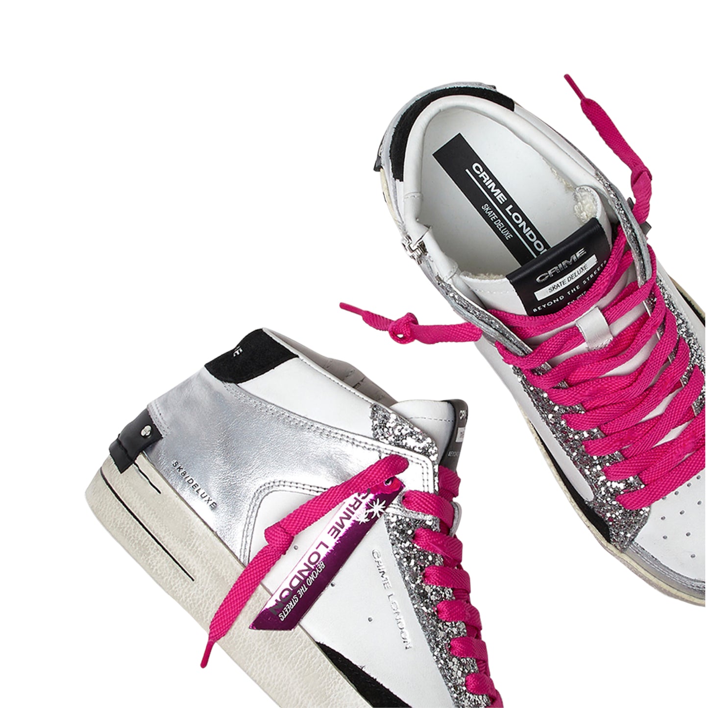 Crime London - Sneakers Sk8 Deluxe Mid Party Girl