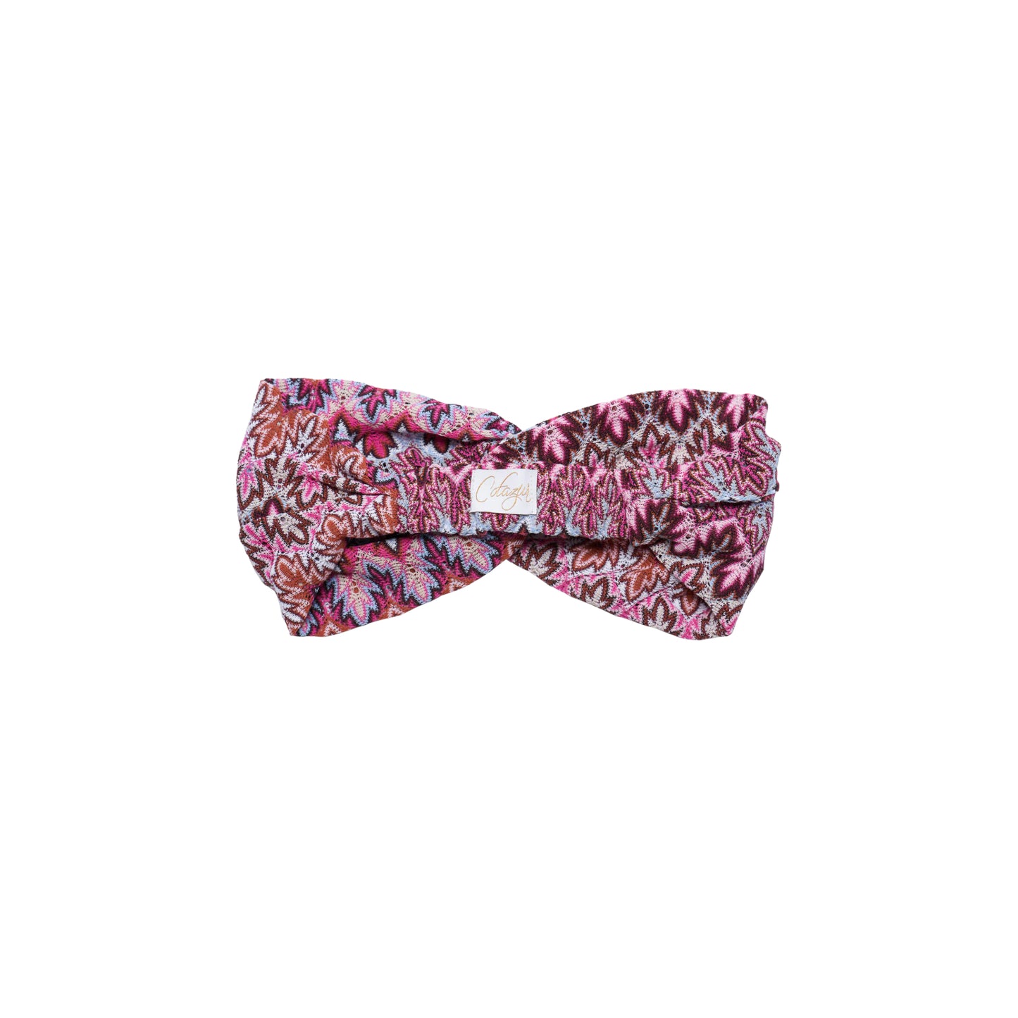 Cotazur - Pink Herringbone Headband