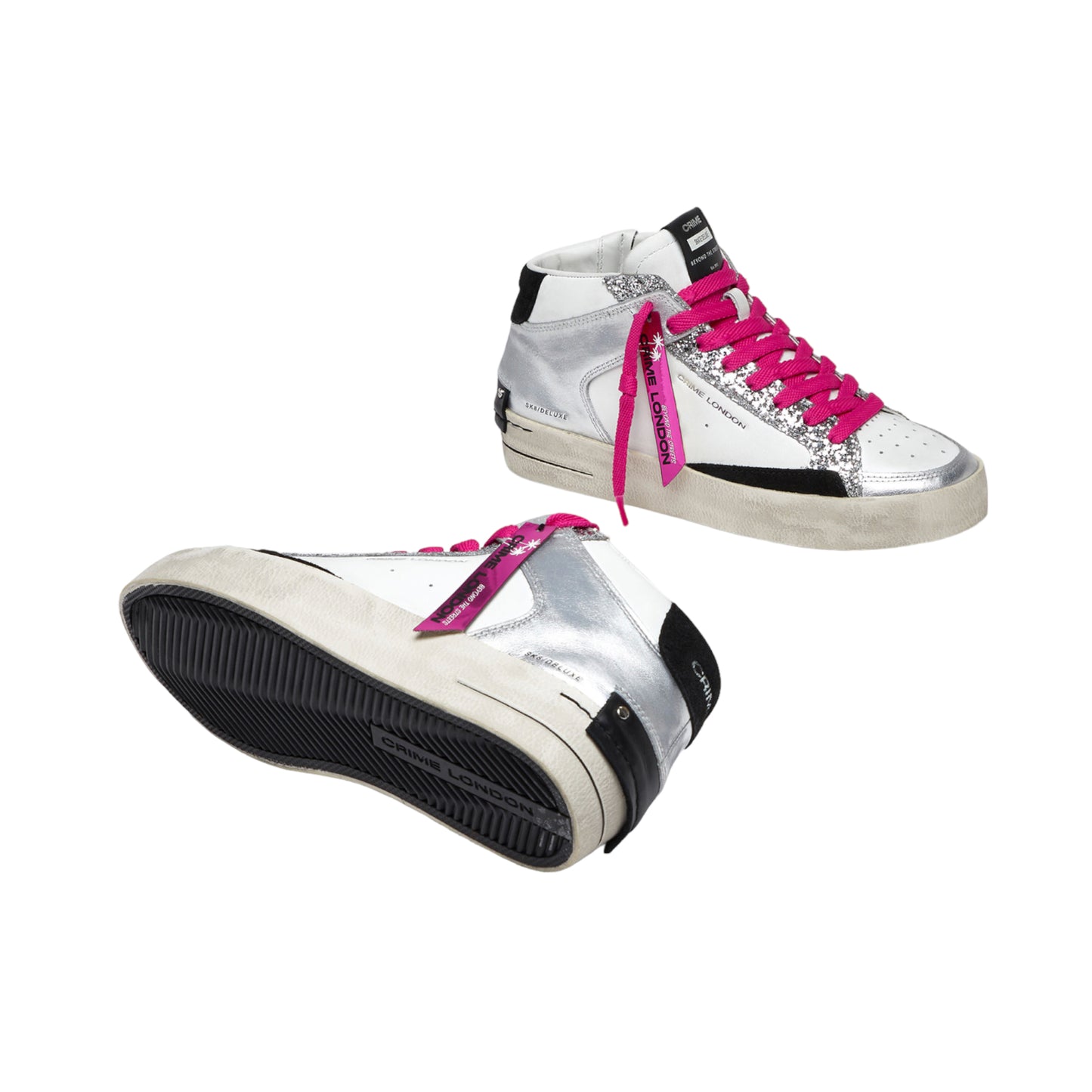 Crime London - Sneakers Sk8 Deluxe Mid Party Girl