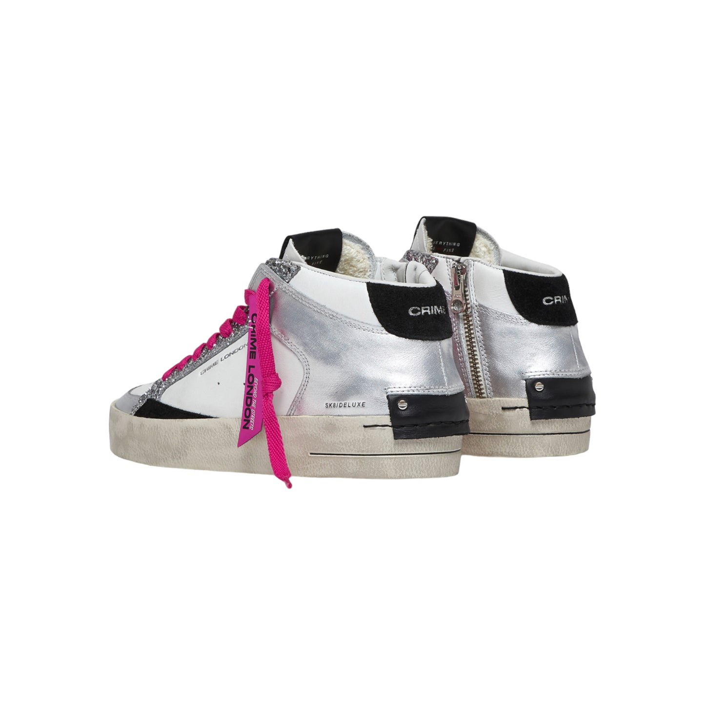 Crime London - Sneakers Sk8 Deluxe Mid Party Girl