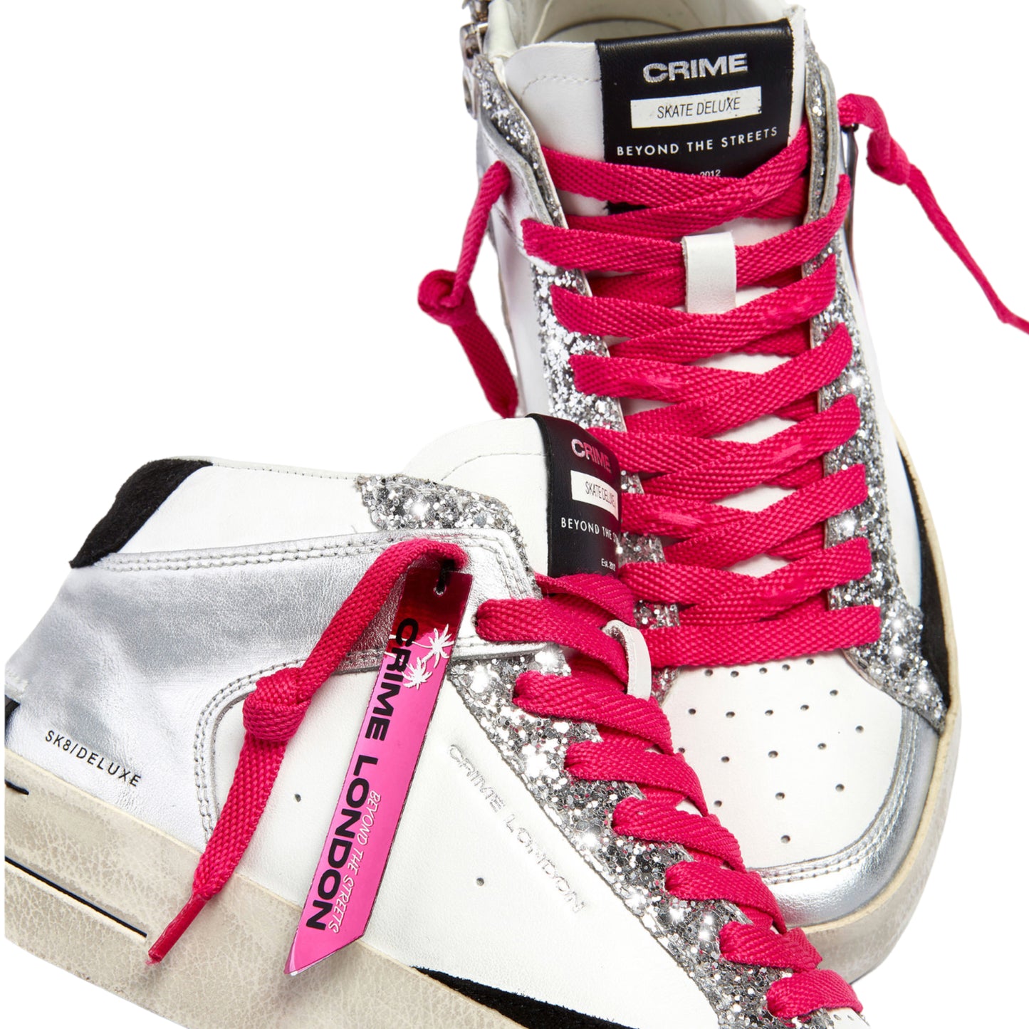 Crime London - Sneakers Sk8 Deluxe Mid Party Girl