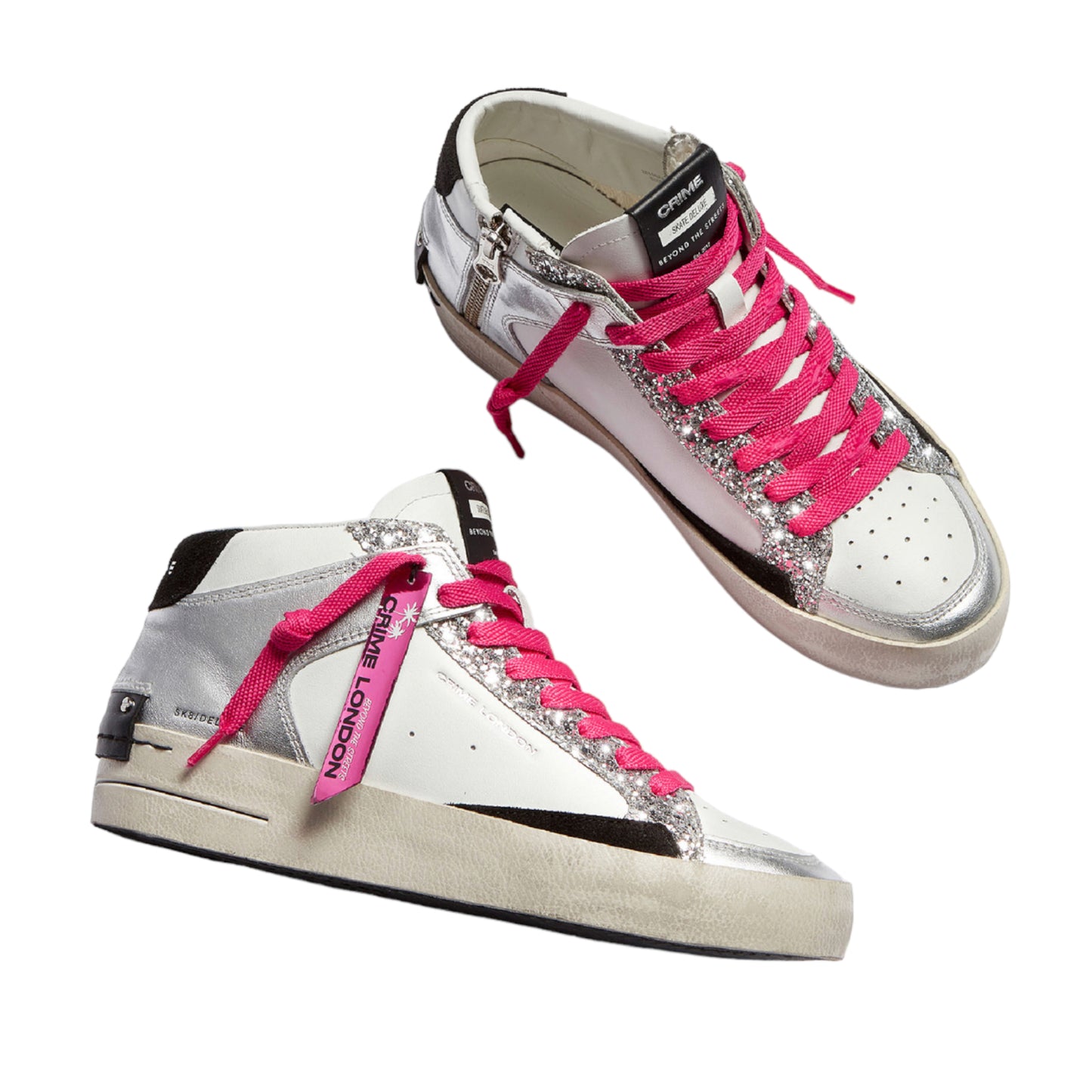 Crime London - Sneakers Sk8 Deluxe Mid Party Girl