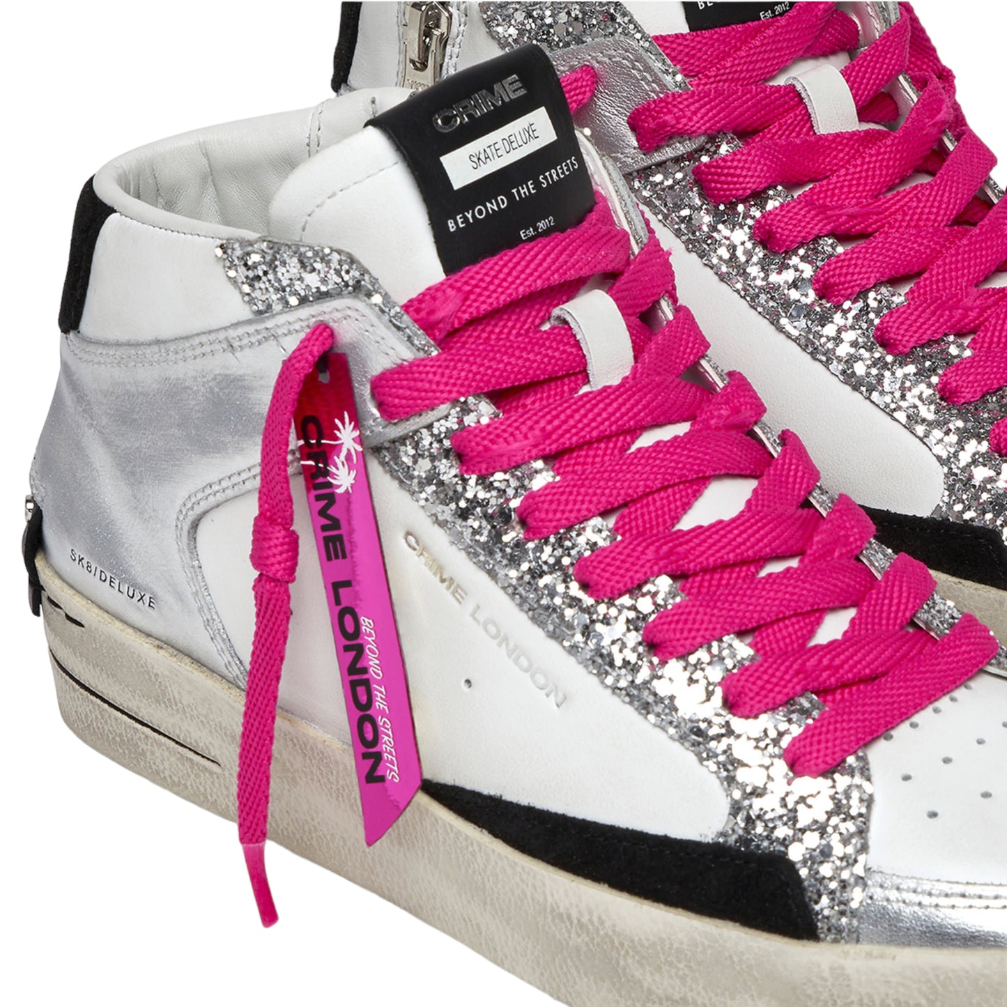 Crime London - Sneakers Sk8 Deluxe Mid Party Girl