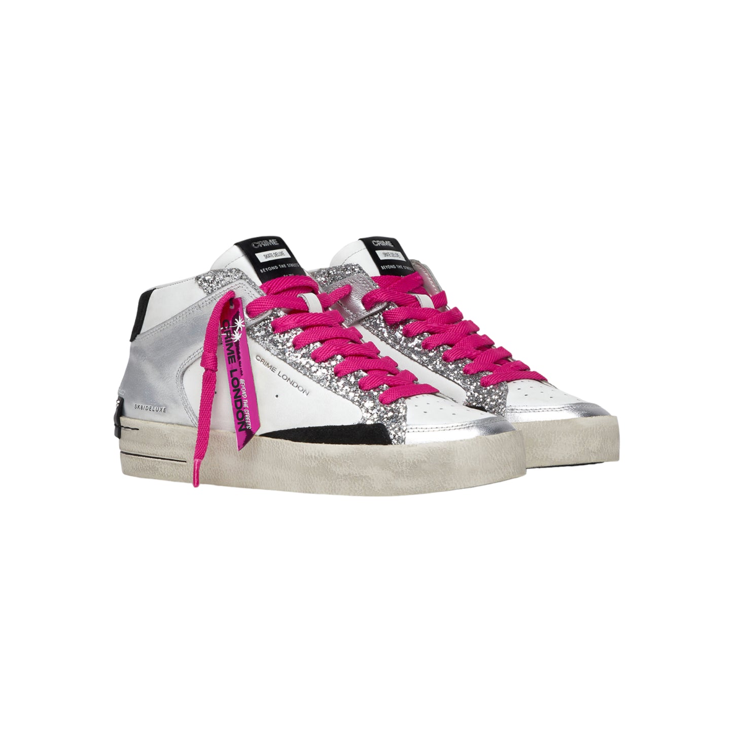 Crime London - Sneakers Sk8 Deluxe Mid Party Girl