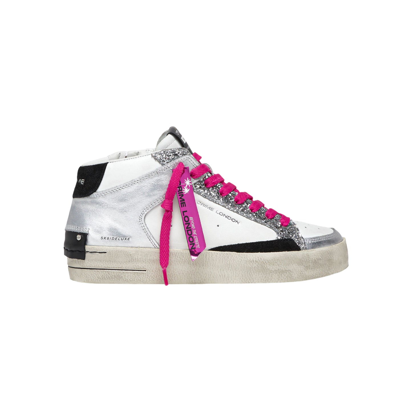 Crime London - Sneakers Sk8 Deluxe Mid Party Girl