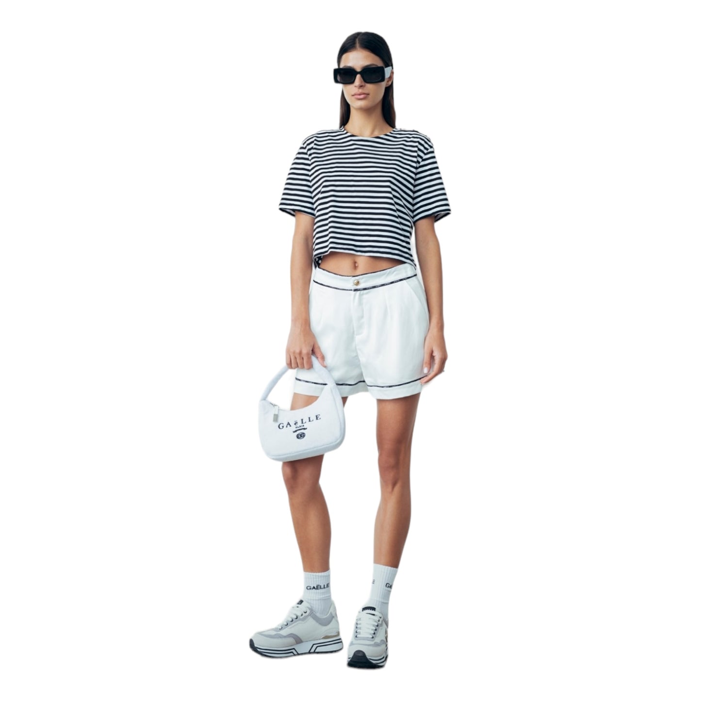 Gaelle Paris - T-shirt Crop Stripes