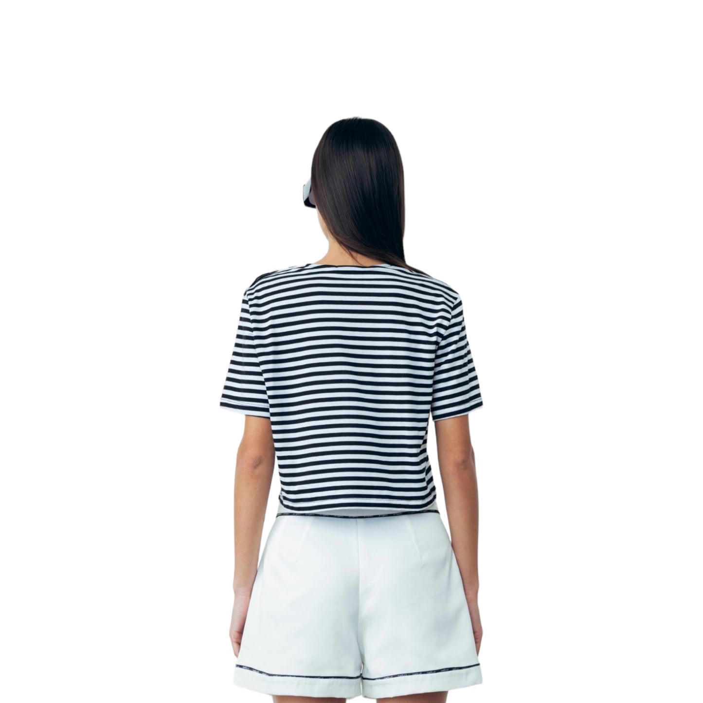 Gaelle Paris - T-shirt Crop Stripes