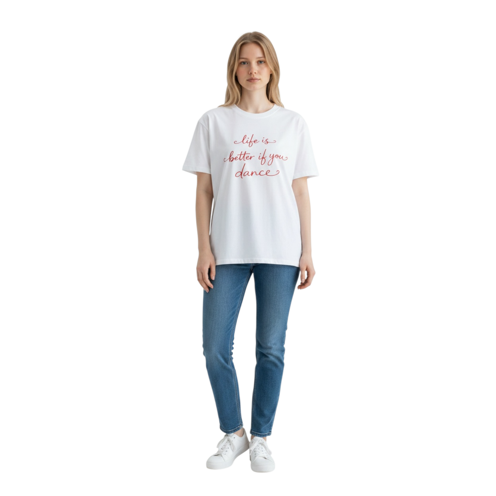 RAB0363 - VICOLO T-SHIRT DANCE BIANCO