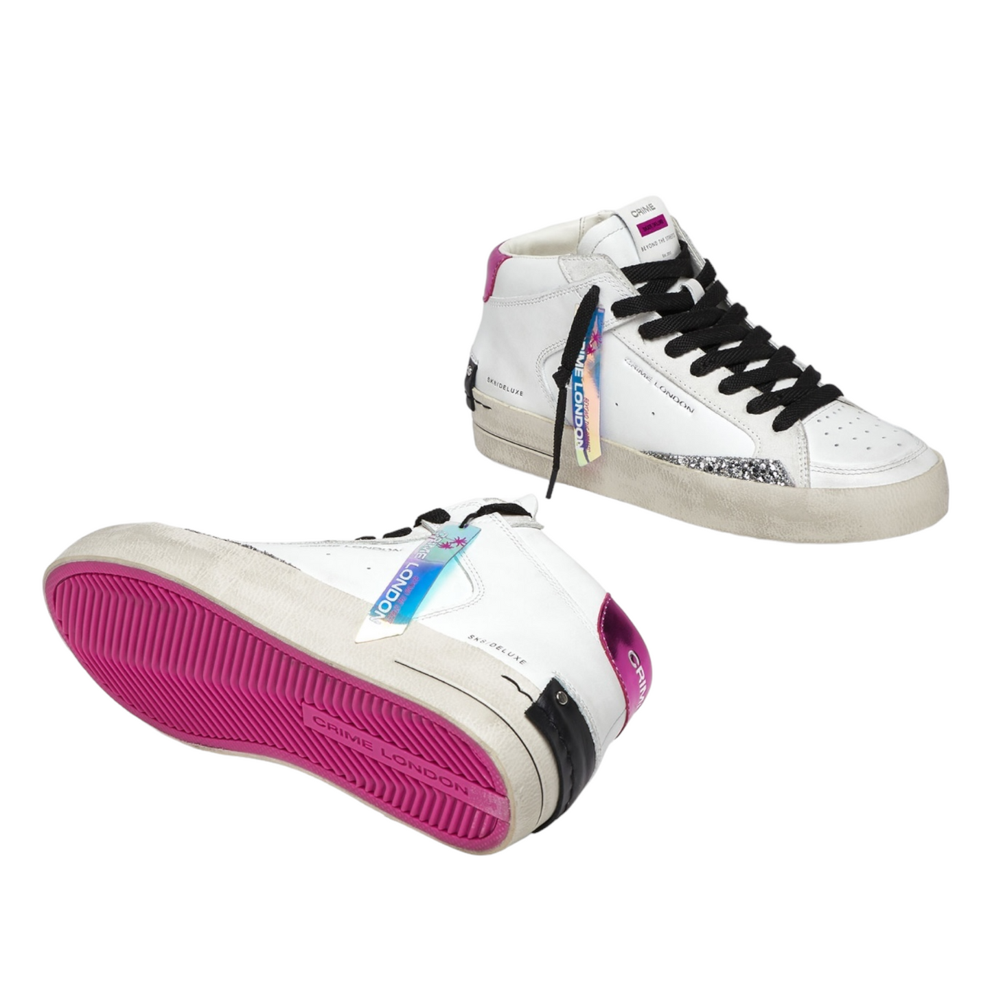 Crime London - Sneakers Sk8 Deluxe Mid Rainbow Plum